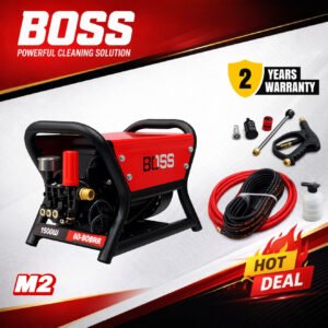 BOSS High Pressure Washer M2 Model With Speed Control - 1600 Watts 60Bar Car Washer