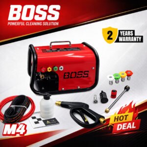 BOSS High Pressure Washer M4 Model With Speed Control - 1600 Watts 80Bar Car Washer