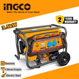 Ingco 3.5 KW Self Start Petrol Generator - 3500watts Ingco Generator GE35006ES