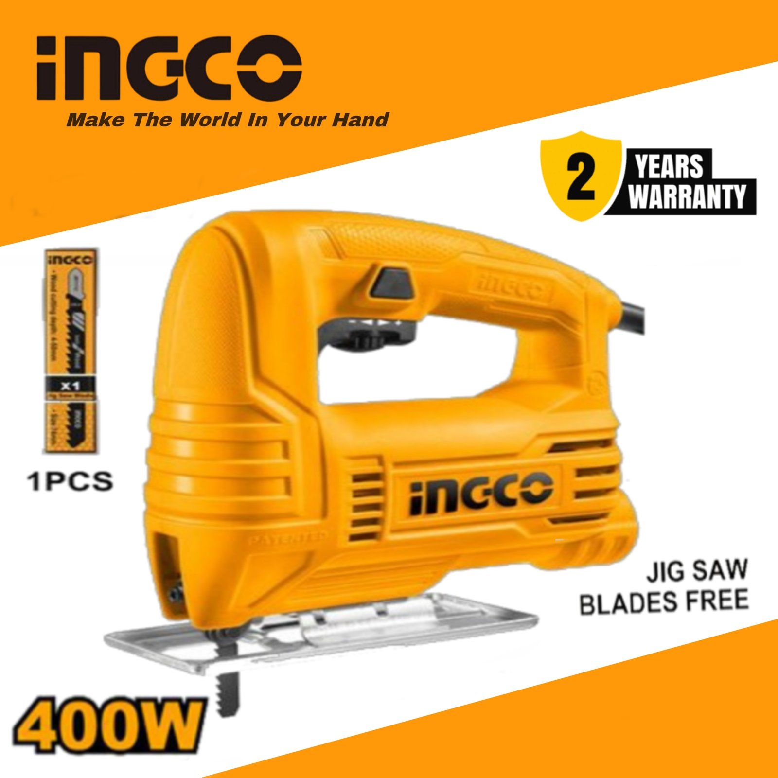 INGCO Jig Saw 400W-INCGO (JS400285) – Ingco Jig Saw