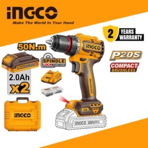 INGCO Cordless Drill 20V - INGCO Compact Brushless Cordless Drill (CDLI205062) – Ingco 20V Battery Drill