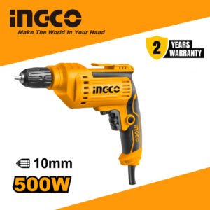 INGCO 550W Electric Impact Drill 10mm (ED550382) with Auxiliary Handle – Drilling Tool