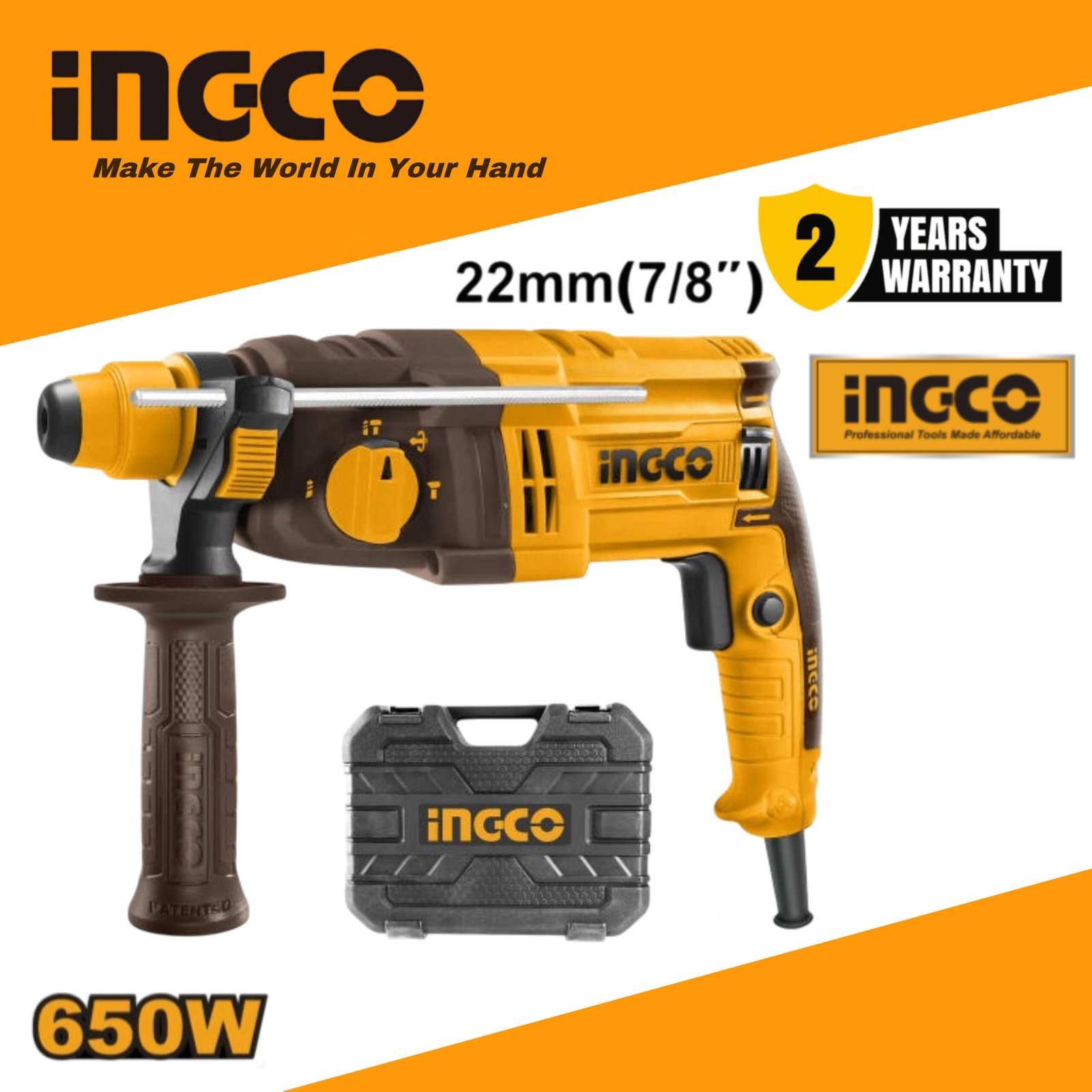 INGCO Rotary Hammer-INCGO (RGH658) – Ingco Rotary Hammer
