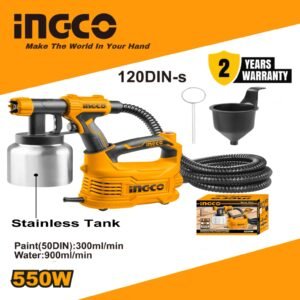 INGCO HVLP Spray Gun 550W- INGCO Spray Gun (SPG5008) – Ingco Spray Gun