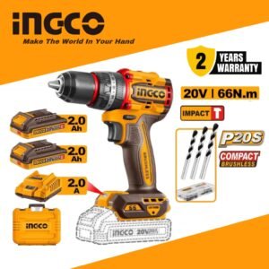 INGCO Cordless Drill 20V - INGCO Compact Brushless Cordless Drill (CDLI20668) – Ingco 20V Battery Drill