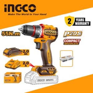 INGCO Cordless Drill 20V - INGCO Compact Brushless Cordless Drill (CDLI205582) – Ingco 20V Battery Drill
