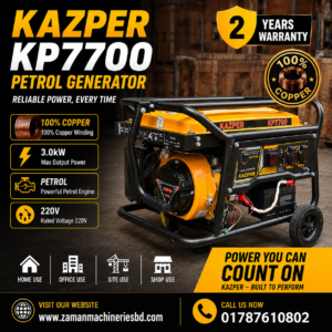 Kazper 3KW Self Start Petrol Generator - 3000 watts Kazper Generator KP7700