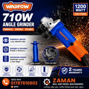 5. WADFOW 710W Electric Angle Grinder 100mm ( WAG35762 ) with Auxiliary Handle – Cutting & Grinding Tool